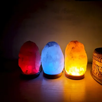 Lampara de sal luces colores