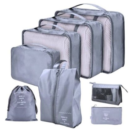 Set 8 bolsas organizadoras de viaje