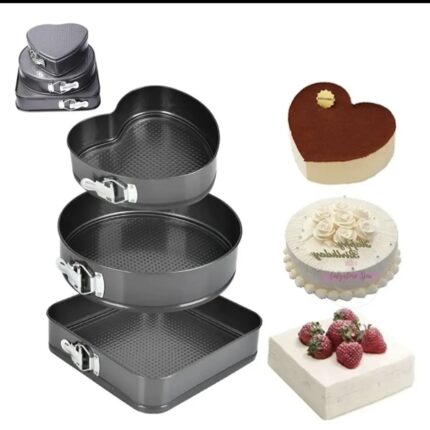 Set 3 moldes de hornear variados