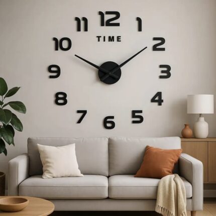 Reloj de pared adhesivo